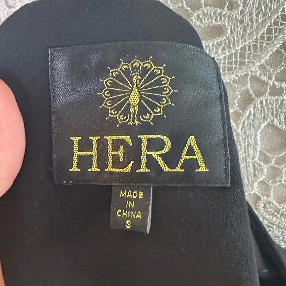 Black Mini Dress with Sparkly Sleeves Sz. S - Picture 3 of 4